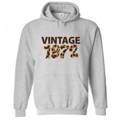 Vintage 1972 Classic Unisex Kids and Adults Pullover Hoodie For 70s Humans						 									 									